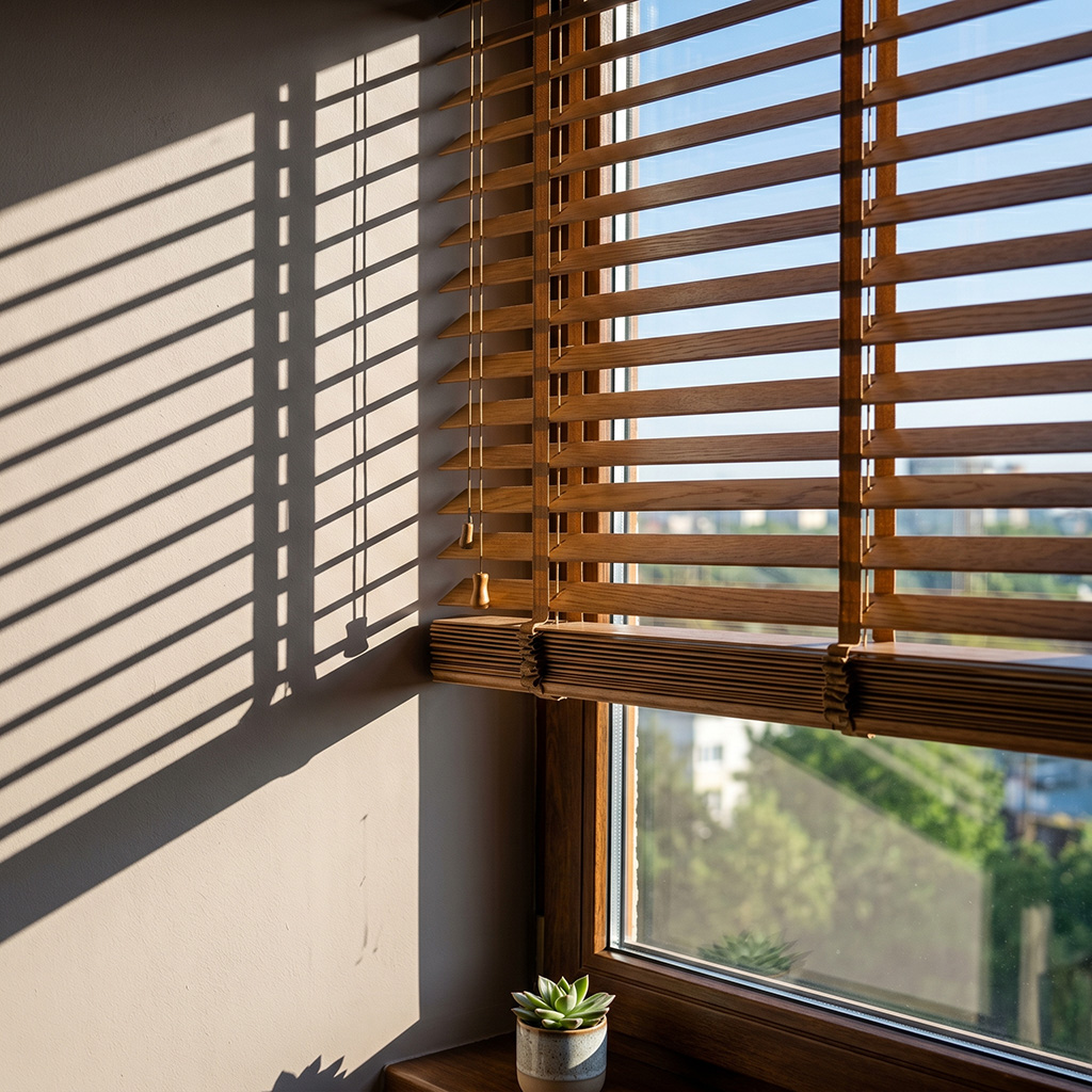 Sheer curtains in a modern room